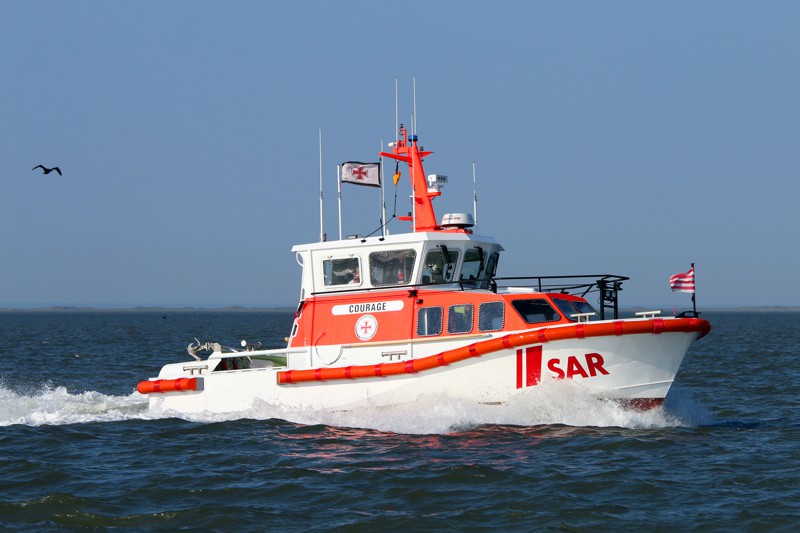 Seenotrettungsboot COURAGE der Deutschen Gesellschaft zur Rettung Schiffbrüchiger (DGzRS), Freiwilligen-Station Neuharlingersiel.